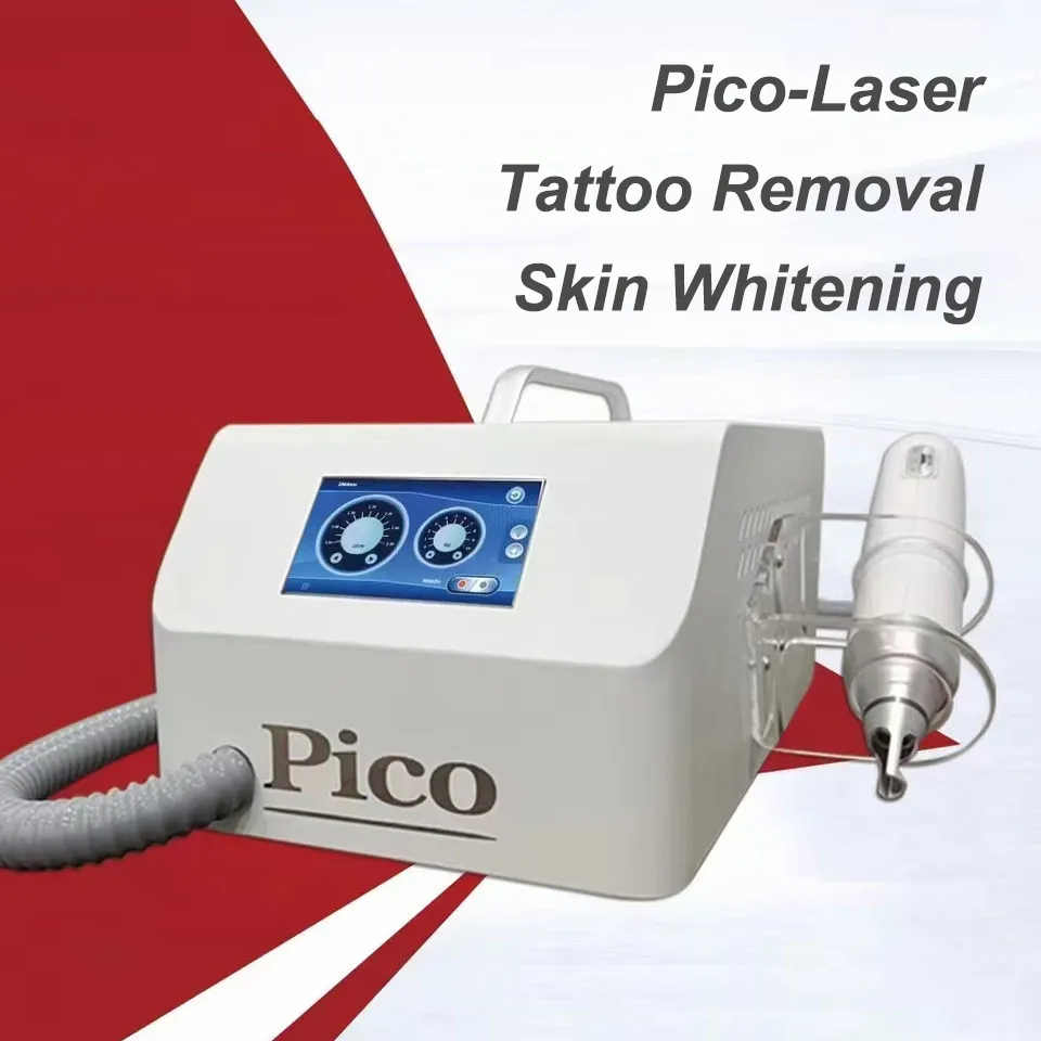 Máquina profissional da remoção da tatuagem do laser do nd yag da terapia profissional do pigmento do laser do pico 1064nm 532nm 755nm 1320nm para uso doméstico
