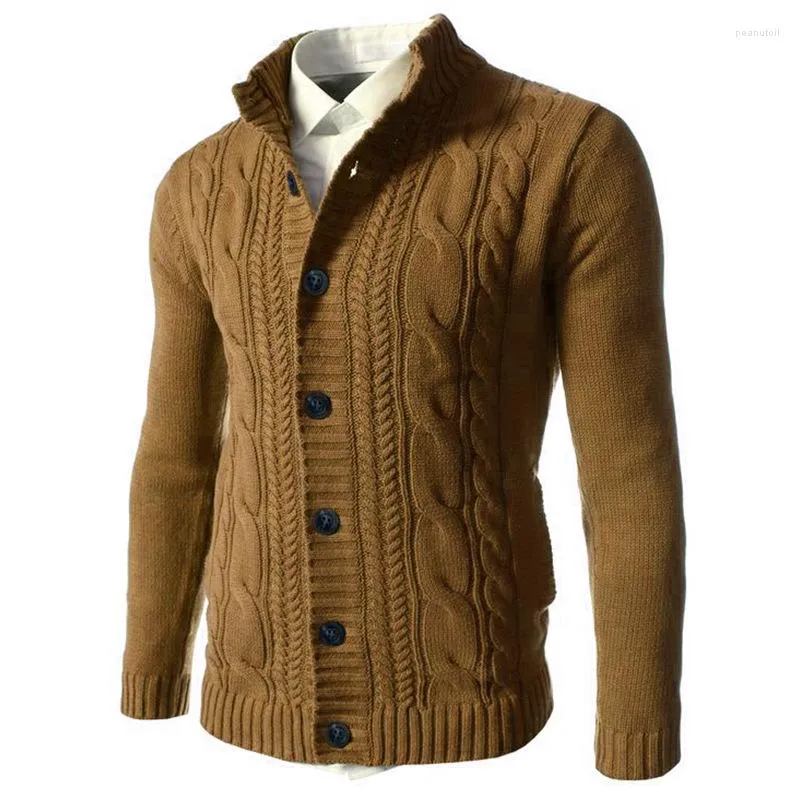 High Quality Mens Sheep Wool Mens Black Cardigan Sweater Sweater Business Casual Long Sleeve Knitted Wear For All Occasions From Peanutoil 20.47 DHgate.Com