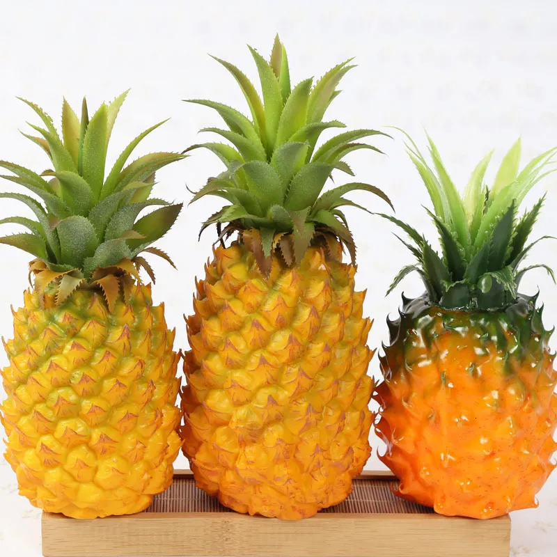 Autres fournitures de fête d'événement 1pc résine imitation artificielle faux fruits d'ananas artificiel ananas simulé pographie prop 230919