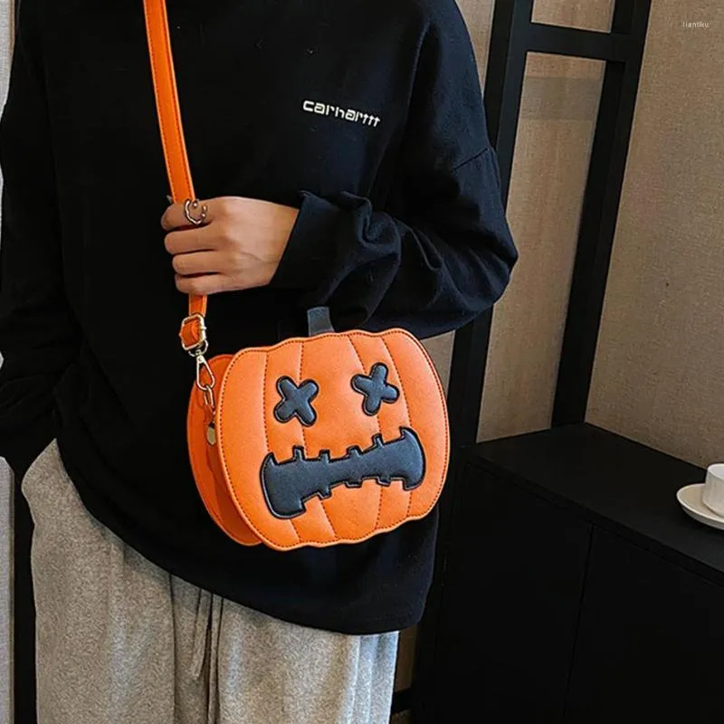 Evening Bags Designer Pumpkin Halloween Fun For Women Fashion Girls Versatile Crossbody Bag Korean Style Shoulder Handbags And Purses