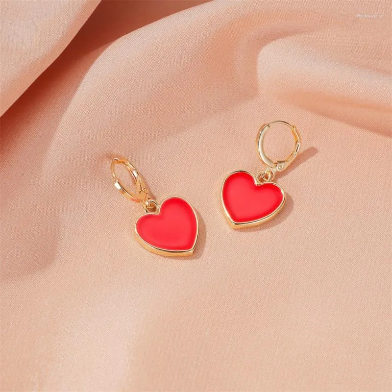 Dangle Earrings Boho Red Heart Cute Designer Aesthetic Boucles D Oreille Femme Summer Accesorios Mujer Jewellery Kawaii Tassel