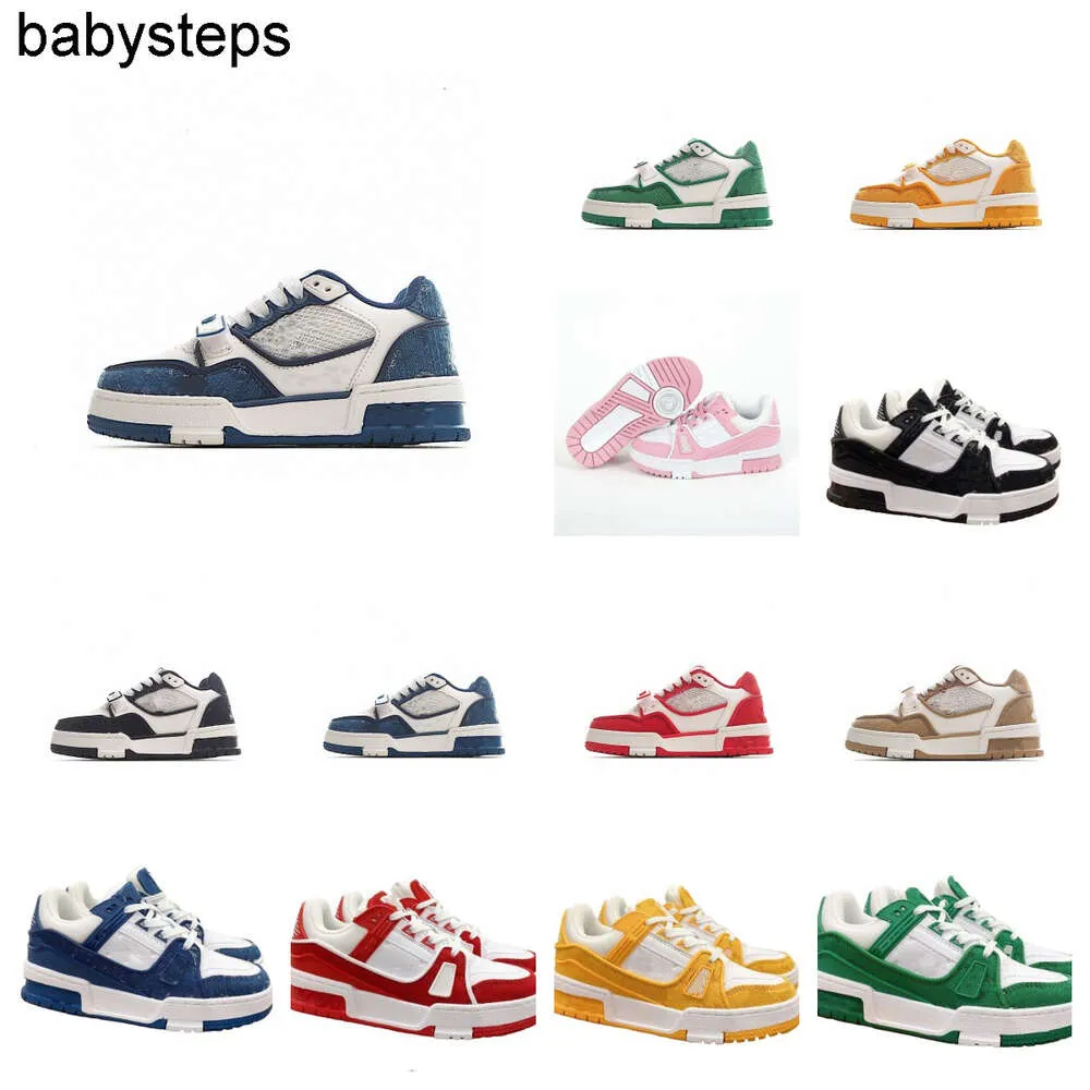 Designer kinderschoenen voor meisjes Sport Mesh schoen Laag uitgesneden Samenwerking Fragmenten Militair Grijs Retro Baby Peuter Chunky Trainers Atletische Outdoor Sneakers 26-37