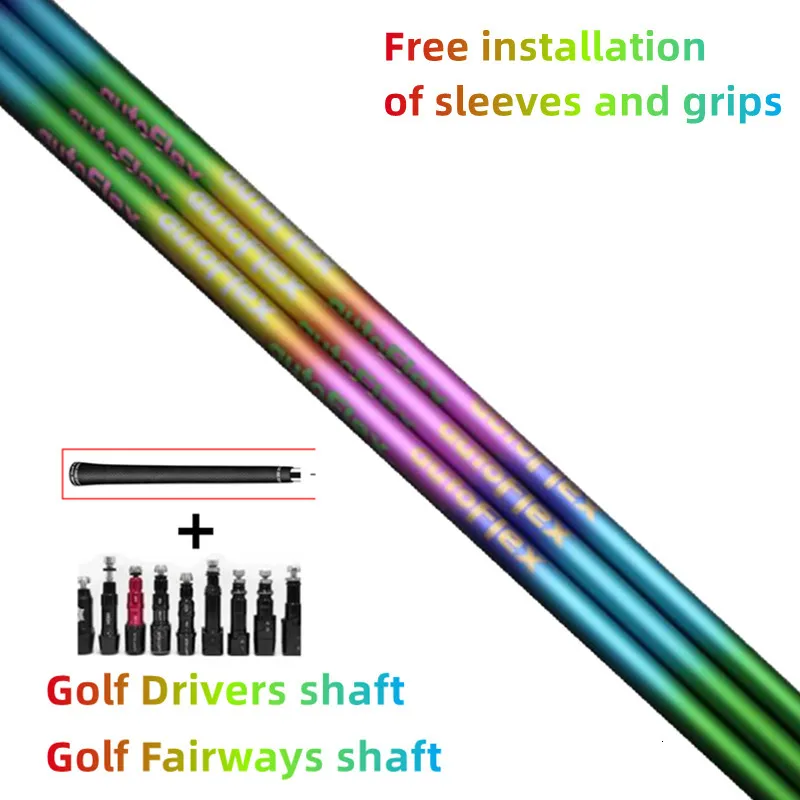 Club Shafts Kleurrijke Autoflex Golf Drivers Shaft Houten Shaft SF505x SF505 SF505xx Flex Graphite Shaft Gratis montage hoes en grip 230919