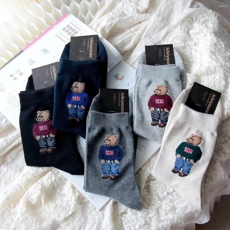 Skarpetki męskie fabryka Direct Bear Drukuj bawełna w rurce. Sporty oddychające potu sockingssocks dla mężczyzn