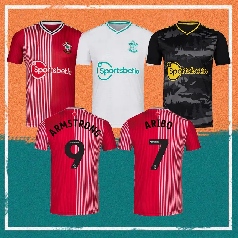 Maglia da calcio 23/24 LYANCO 2023 Home # 6 ROMEU # 8 WARD-PROWSE # 9 ARMSTRONG MAN Camicie # 10 ADAMS # 11 REDMOND # 27 DIALLO Uniforme da calcio