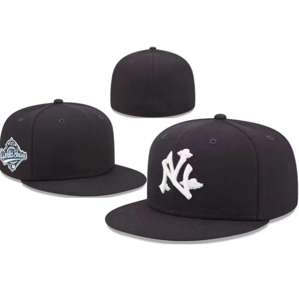 Heta monterade hattstorlekar passar hatt baseball fotboll snapbacks designer platt hatt aktiv justerbar broderi bomull möss alla lag logotyp utomhus sport cap D-15