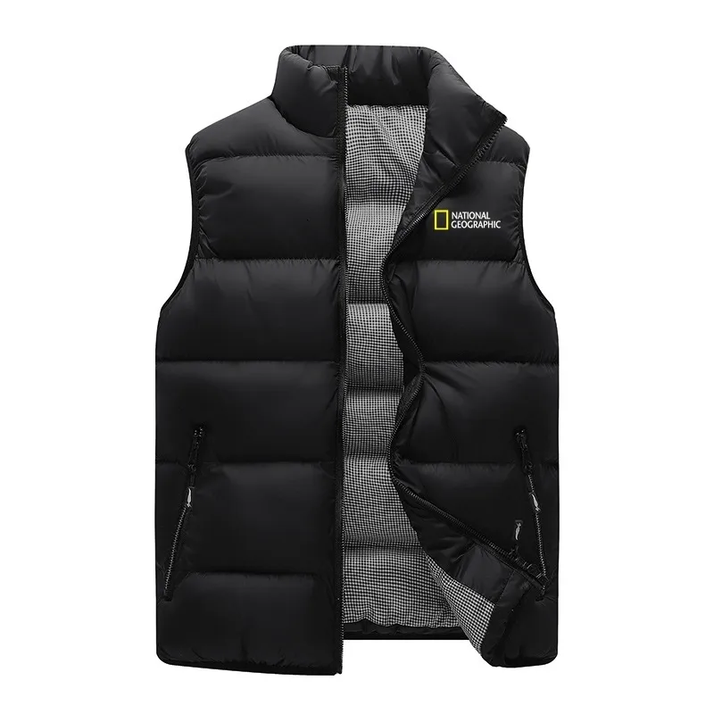 Gilets pour hommes hommes coton vestes d'hiver hommes épais manteaux sans manches mâle chaud rembourré gilet Veste Homme casacas para hombre 230919