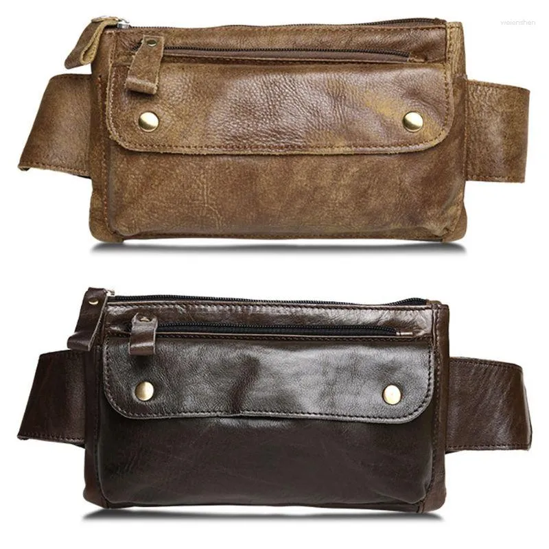 Brieftaschen Männer Frauen Taille Fanny-Pack Gürtel Reißverschluss Schulter Brust Tasche Reise Brieftasche E74B