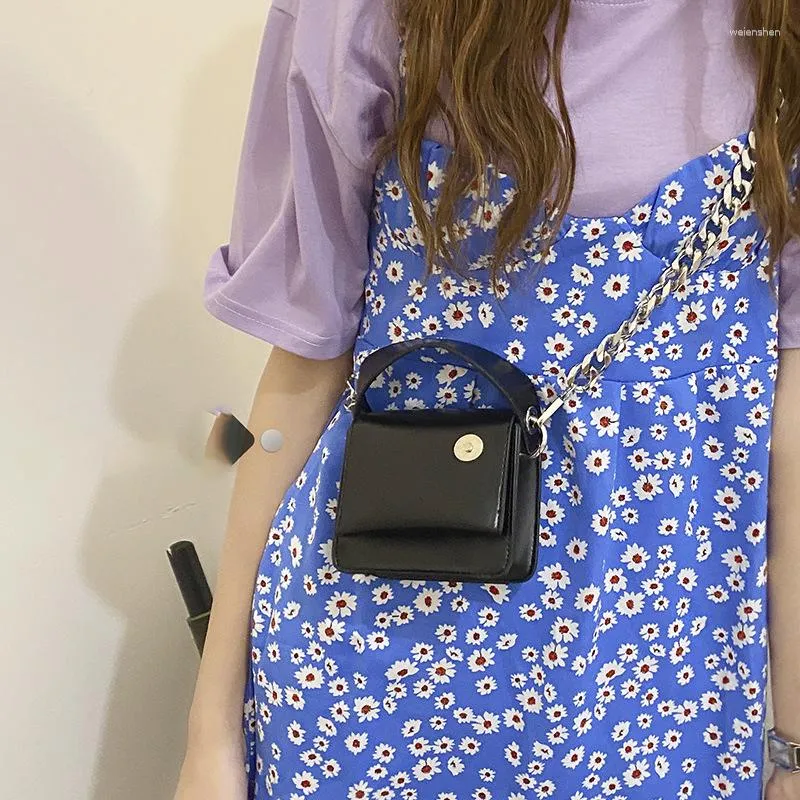 Evening Bags Designer Crossbody Bag Fashion Personalized INS Black Mini Chain Shoulder This Machine Texture Handbag