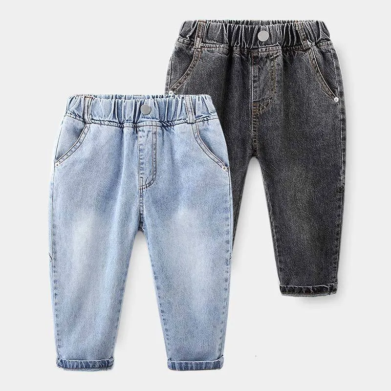 Jeans 2023 Primavera Otoño 2 3 4 5 6 8 10 años Ropa para niños Pantalones Todo fósforo Pantalones largos de mezclilla elásticos para bebés Niños Niños 230920