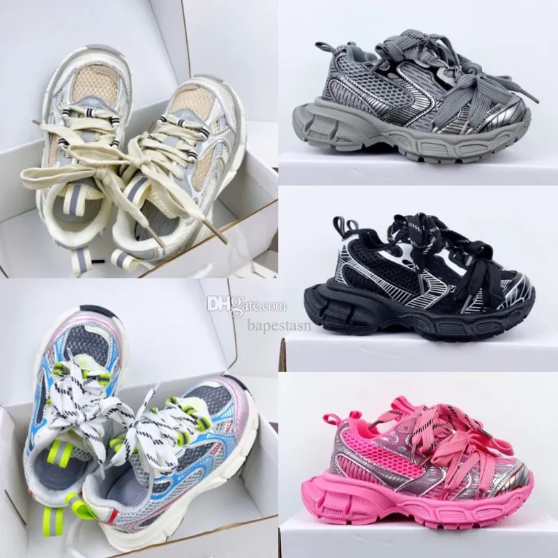 3XL Kids Toddler Trainers أحذية رياضية غير رسمية المصممين باريس فتيات الفتيان غير الرسميين الفتيات الأطفال للأطفال الصغار الصغار