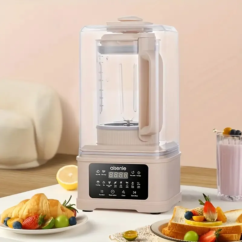 Silent Blender, Household Automatic Small Bubble Free Soy Milk Machine, Multi-functional Can Be Appointed Bass Soup Maker, Heating Integrated Juicing