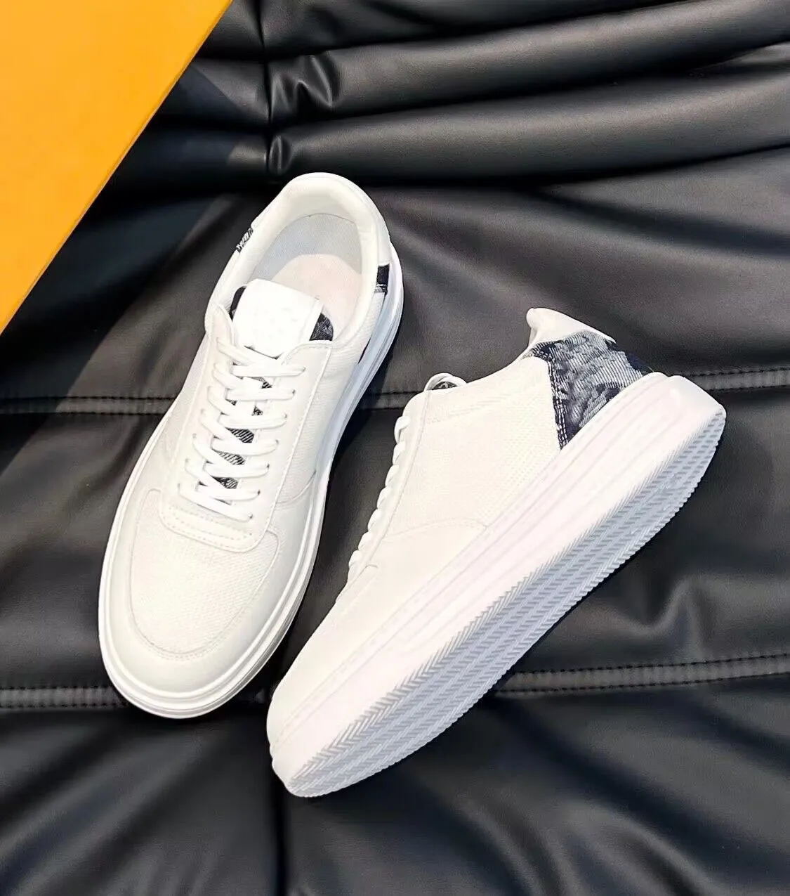 Famous Brand Men Beverly Hills Sneakers Shoes White Black Skateboard Walking Low Top Casual Rubber Sole Fabric Wholesale Comfort Trainers EU38-46 With Box