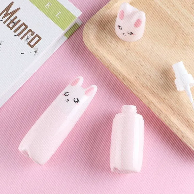 wholesale hot Cartoon Cat Spray Bottle Pink Perfume Atomizer Cosmetic Liquid Empty Pump 70ml Container Dispenser