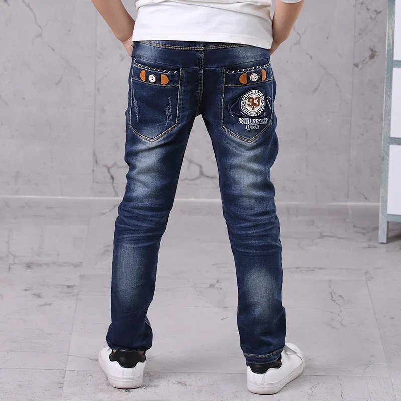 Jeans Kids Boys Denim Clothes Pants Children Wears Clothing Long Bottoms Baby Boy Skinny Trousers 4 5 6 7 8 9 10 11 Years 230920