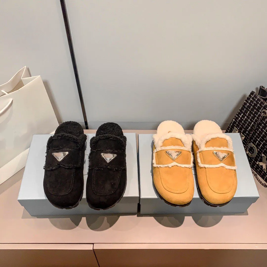Womens Winter Warm Slipper Mule Sandal Women Home Indoor Fur Furry