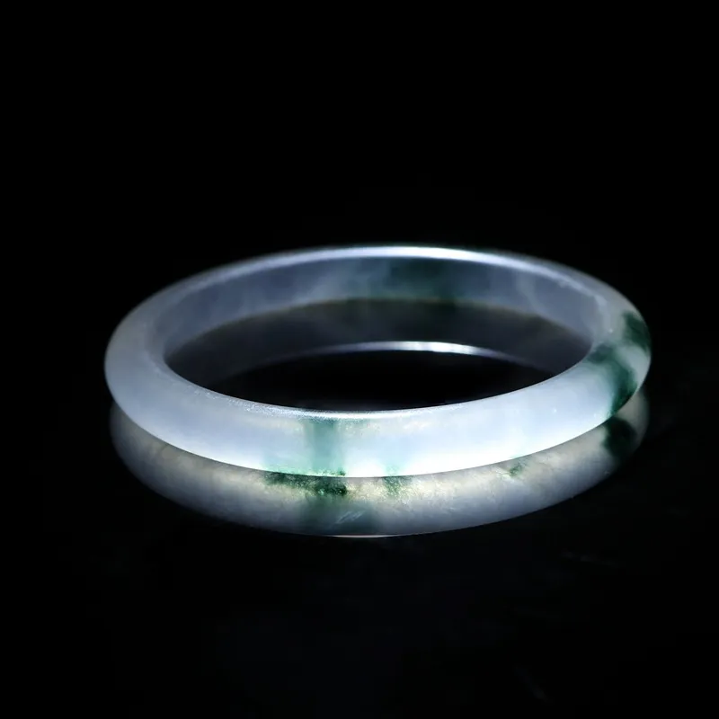 Jadeite Ice Floating Jade Bangle Fine Jewelry Genuine Natural Jades Bangles