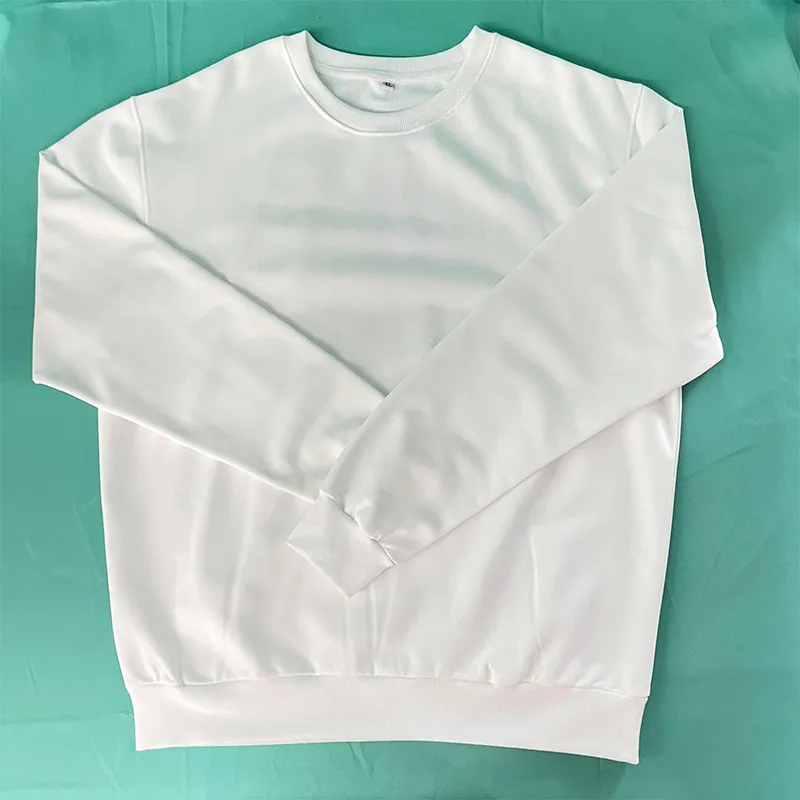 DHgate Unisex Sports Softball Sublimation Blank Crewneck Sweatshirt 100 Polyester Machine Washable M to 5XL White Home Garden
