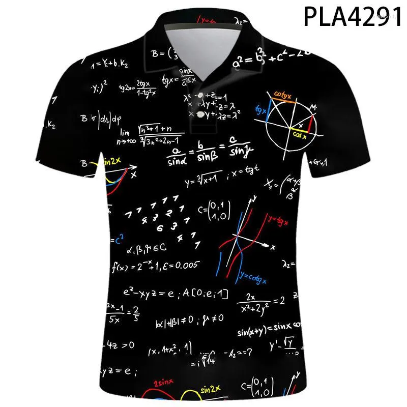 Men's Polos 2023polo Camisa Cool Streetwear Tops de verão Men de manga curta Camisas 3D Impressa Starry Sky Casual Camisas Fashion ROPA