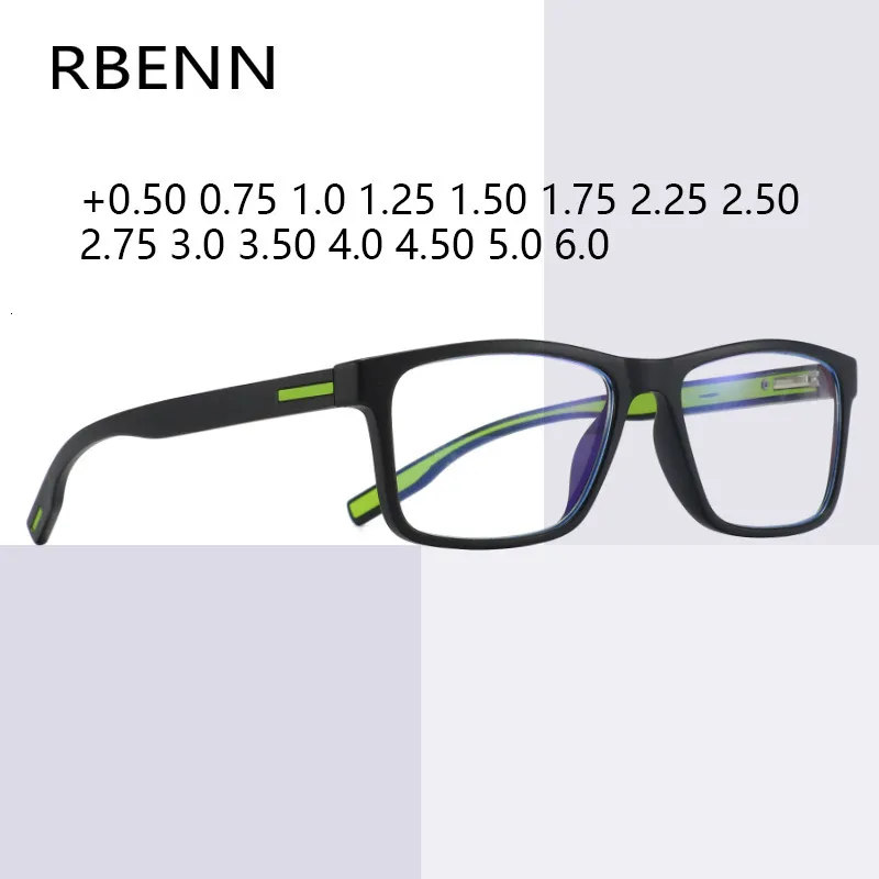 نظارات شمسية إطارات RBNN FASHING TR90 مكافحة الأزرق ضوء القراءة نظارات الرجال النساء الكلاسيكية فائقة المريح قارئ الكمبيوتر 1 50 1 75 2 25 2 50 230919