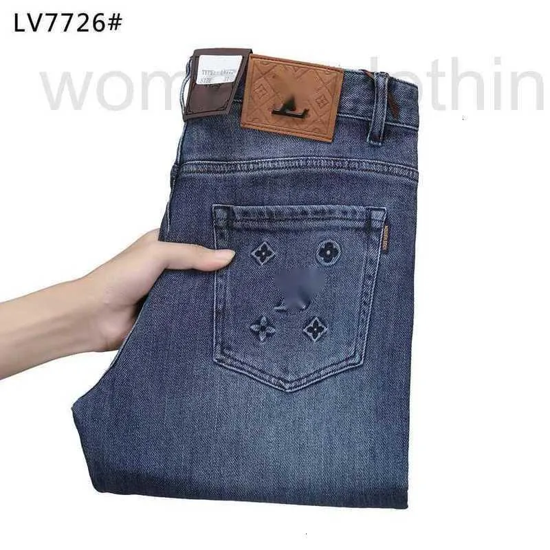 Herrenjeans Designer Leichte Luxus-Herrenjeans der High-End-Marke, modisch und gutaussehend, vielseitig und einfach zu tragende Herrenhosen X6GI