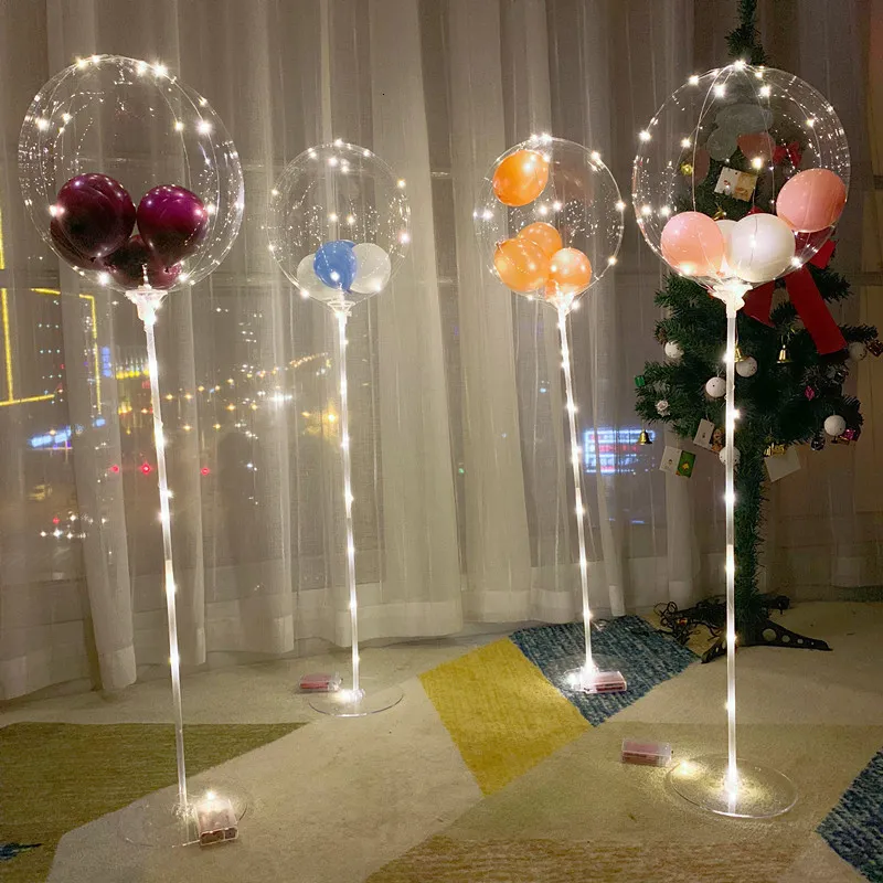 HPLYEL 6 Sets Balloon Stand Kit, Balloons Sticks Holder With Base Birthday Wedding Graduation Party Decortaions Table Centerpieces Arch Kit - View #8