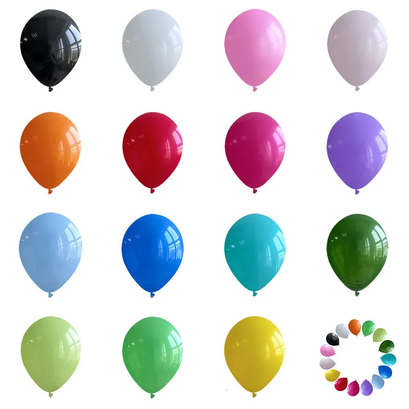 Party Decoration 50Pcs 10inch Pearl Latex Balloon Black White Pink Blue Helium Ball Wedding Adult Birthday Baby Shower Globos 230920