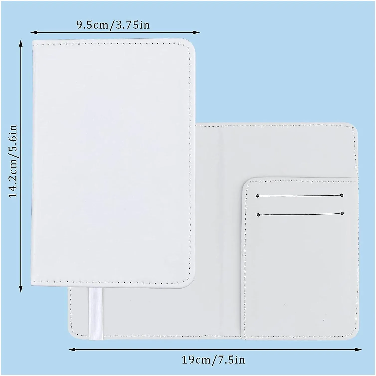 sublimation passport holder cover blank diy travel passport holder wallet cover blanks for passport business cards credit cards