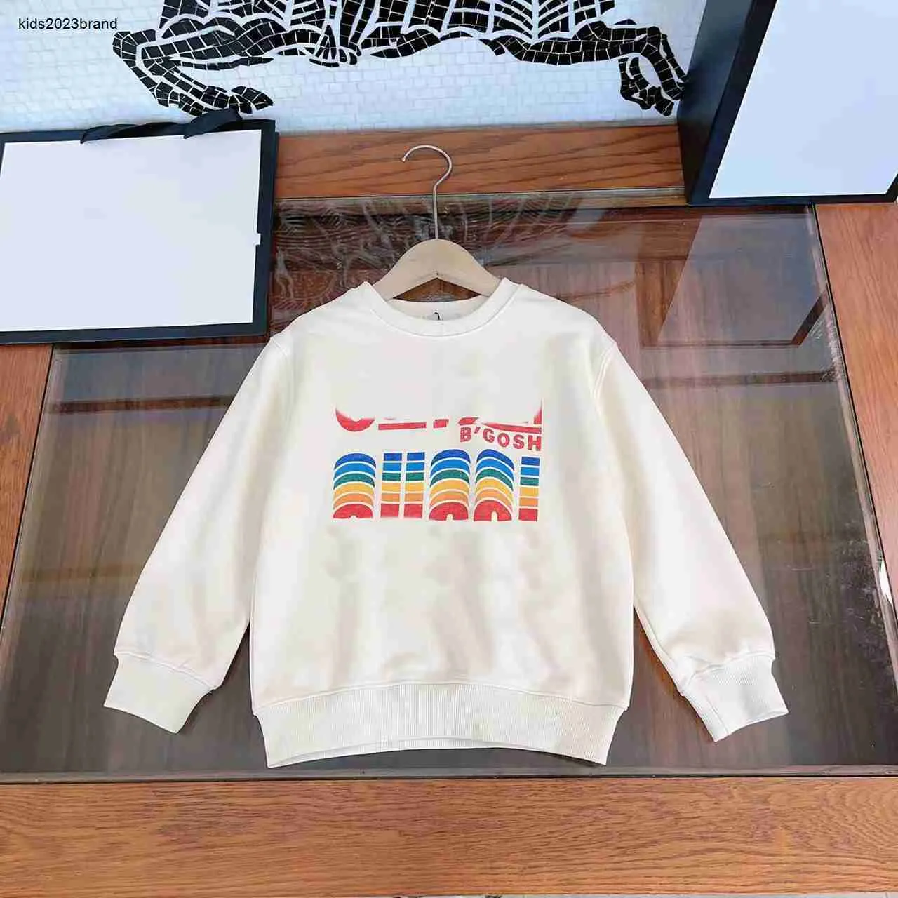 fashion autumn kids sweater comfort sweatshirts for boy girl Size 100-160 CM Colorful logo printing child pullover Sep20