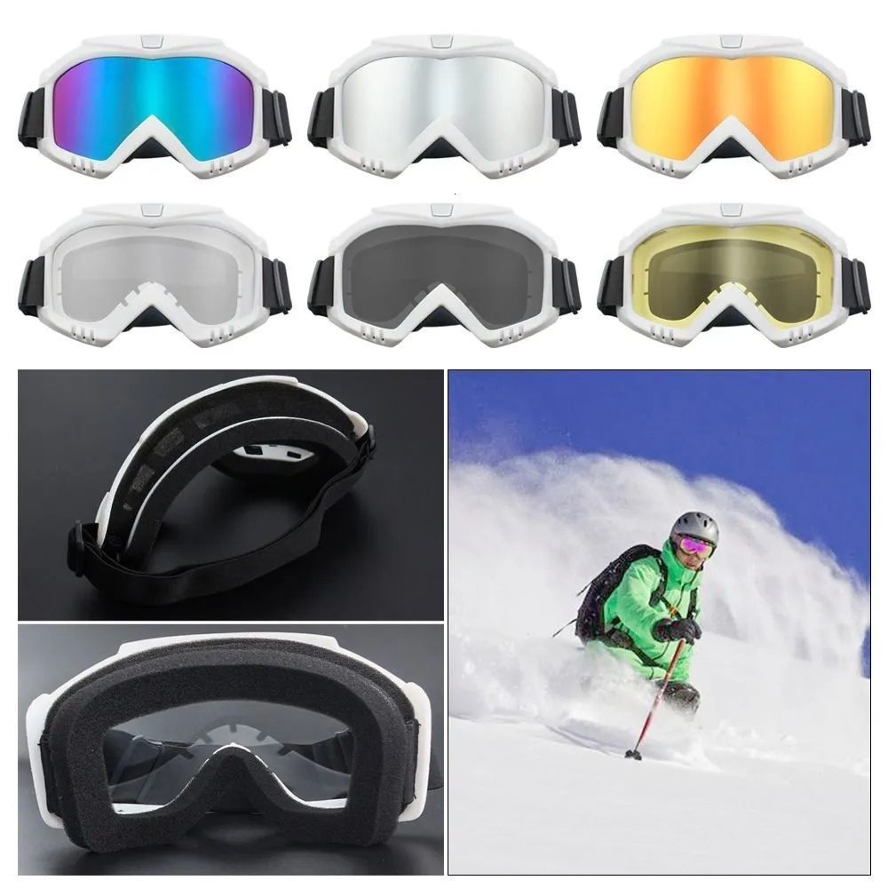 Gogle narciarskie Zimowe okulary narciarskie na nartach sporty na zewnątrz Dzieci Odporne moto