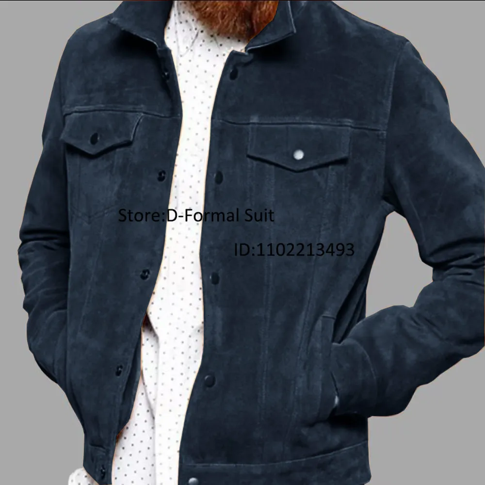 Mens Jackets Suede Jacket Single Breasted Lapel Vintage Punk Biker Coat  Techwear Motobecane Fishing Coats Man Fashion Suits 230921 From Xiao0002,  $58.15