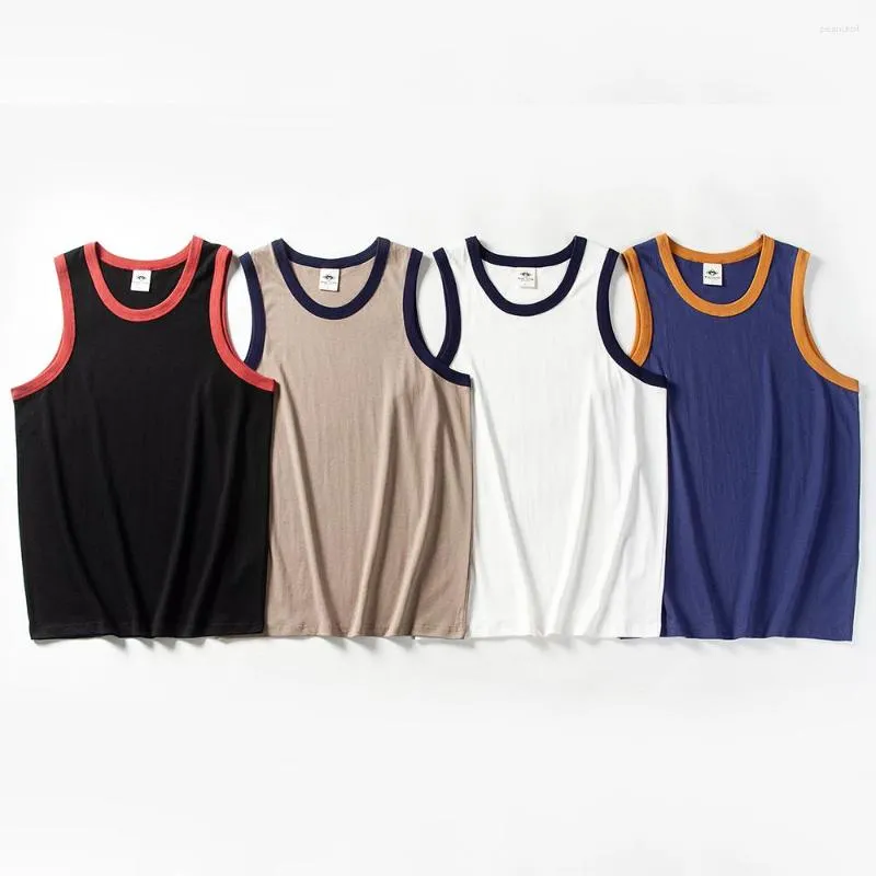 Mannen Tank Tops Top Voor Mannen 2023 Korte Mouwen Mode Blouse Grafische T-shirts Zomer Streetwear Gym Sport Kleding Katoenen T-shirt