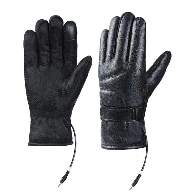 Ski Gloves Heated Motorcycle Winter Moto Warm Waterproof USB Heating Thermal For Snowmobile Skiing 230920