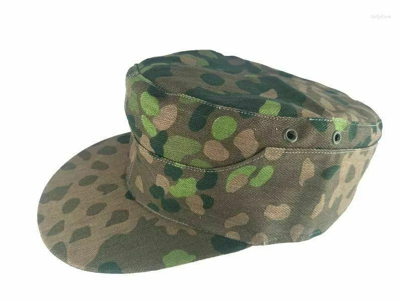 Basker repro tyska elit dot44 ärtor camo fält cap wwii soldat hatt i storlekar militär