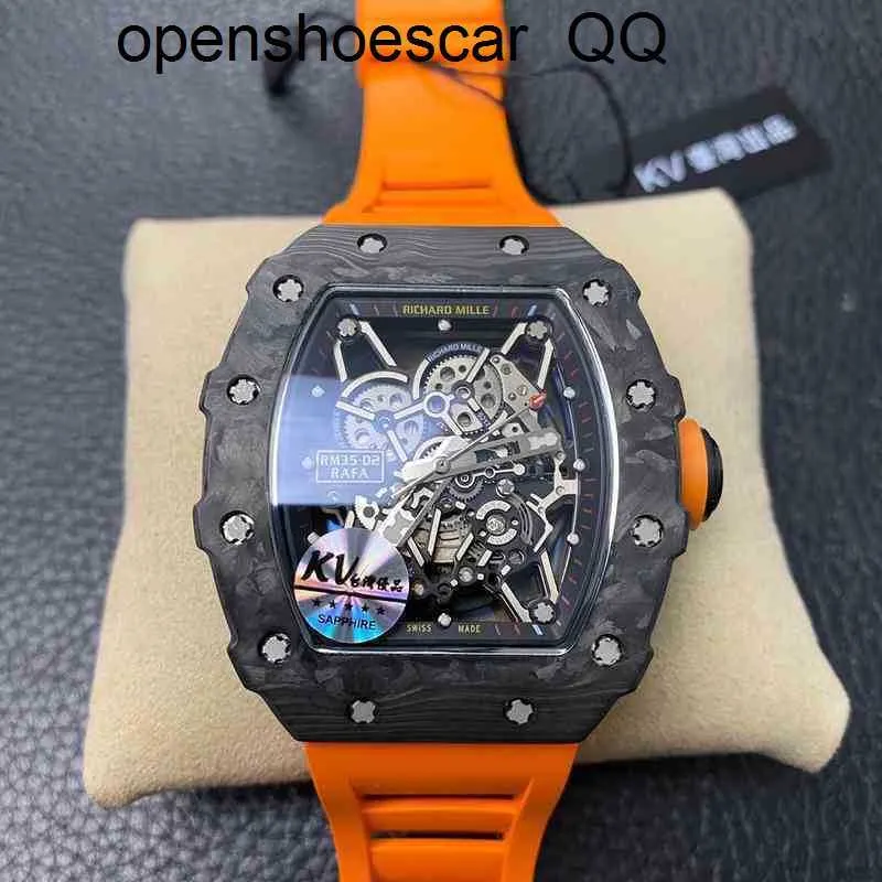 RicharMilles montre Tourbillon mouvement suisse mécanique de qualité supérieure affaires loisirs Rm35-02 bande hommes Qq6y