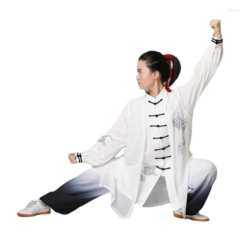 Ethnic Clothing Chinese Traditional Costume Tai Ji Suit Women's Martial Arts Chi Exercise Competition Stage Performance