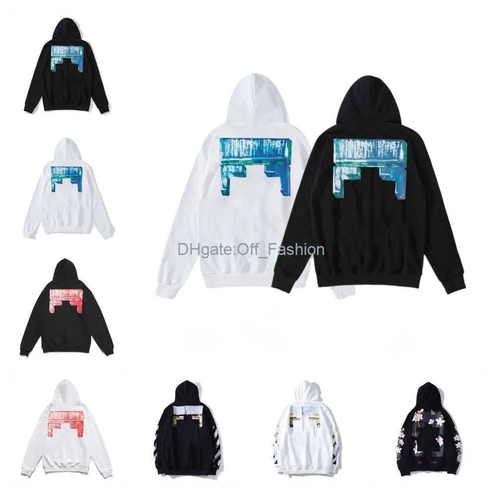 Pull Hommes Femmes Mode Streetwears Hors Sweatshirts d'hiver Sweats à capuche en vrac à capuche Offs Designers Vêtements High1 Qualité Street Print X Whites Hoody QN3G