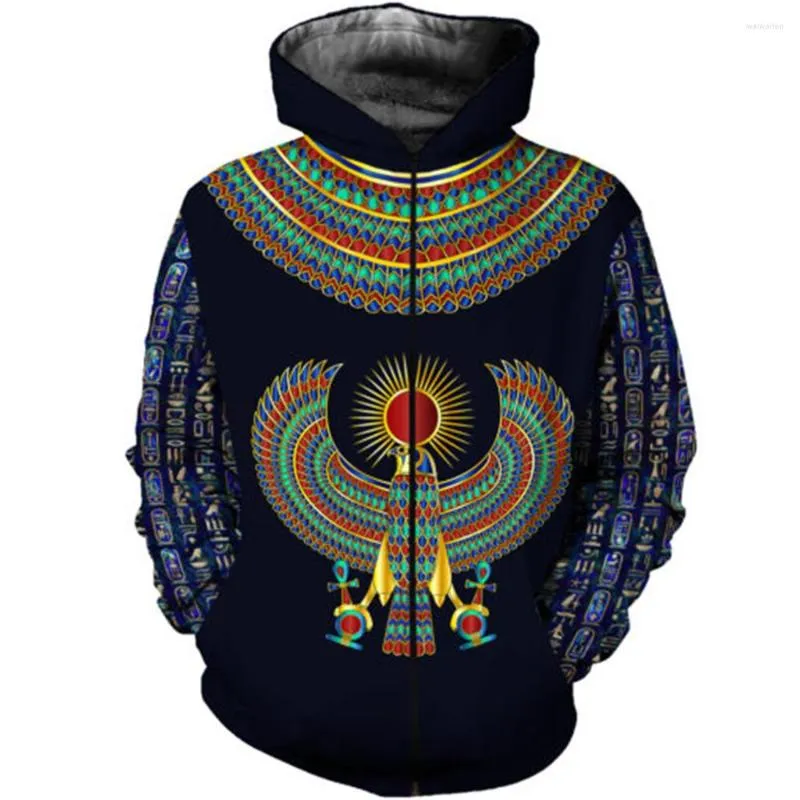 Mannen Hoodies Oude Egypte Horus God 3D Gedrukt Hoodie Mannen/Vrouwen Harajuku Mode Capuchon Herfst Unisex Drop Ship H-00234