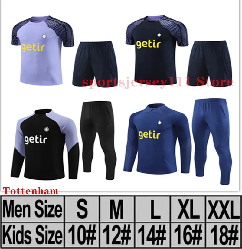 2023 Hot Spurs Soccer Training Suit 23 24 Dele Son Tottenham Soccer Jerseys Ham Bale Kane Hojbjerg Bergwijn lo Celso Men Kit Kit Kit Kit Kitki z długim rękawem