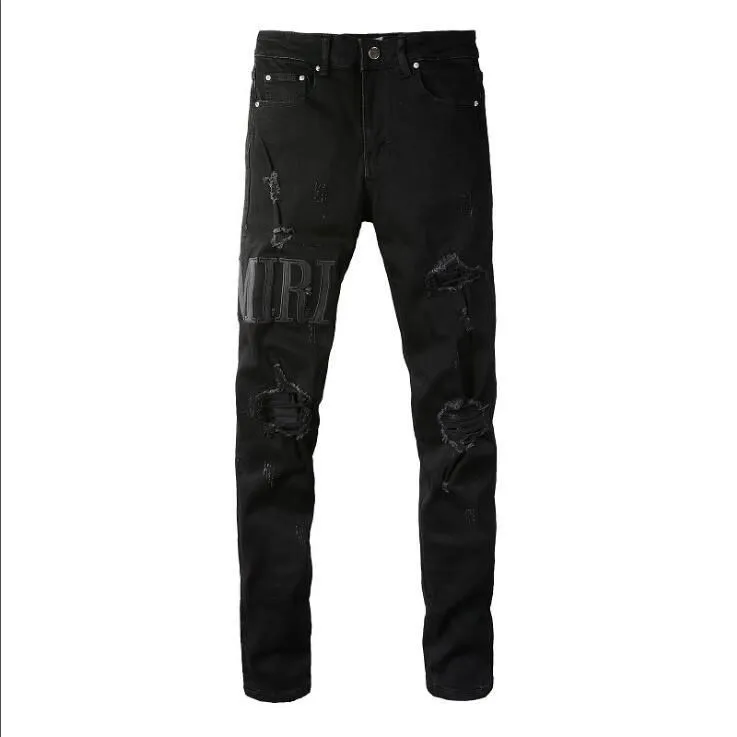 Amirijeans Mens Light Blue Dark Black Amiri Jeans Streetwear Denim 