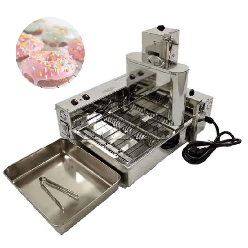 Automatic Donuts Machine Commercial Mini Frying Donuts Maker Stainless Steel 2000W