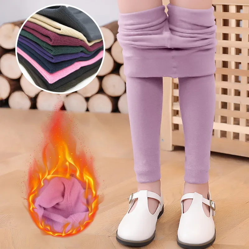 Cozy Rabbit Purple Leggings For Women And Kids Warm Cotton Fond