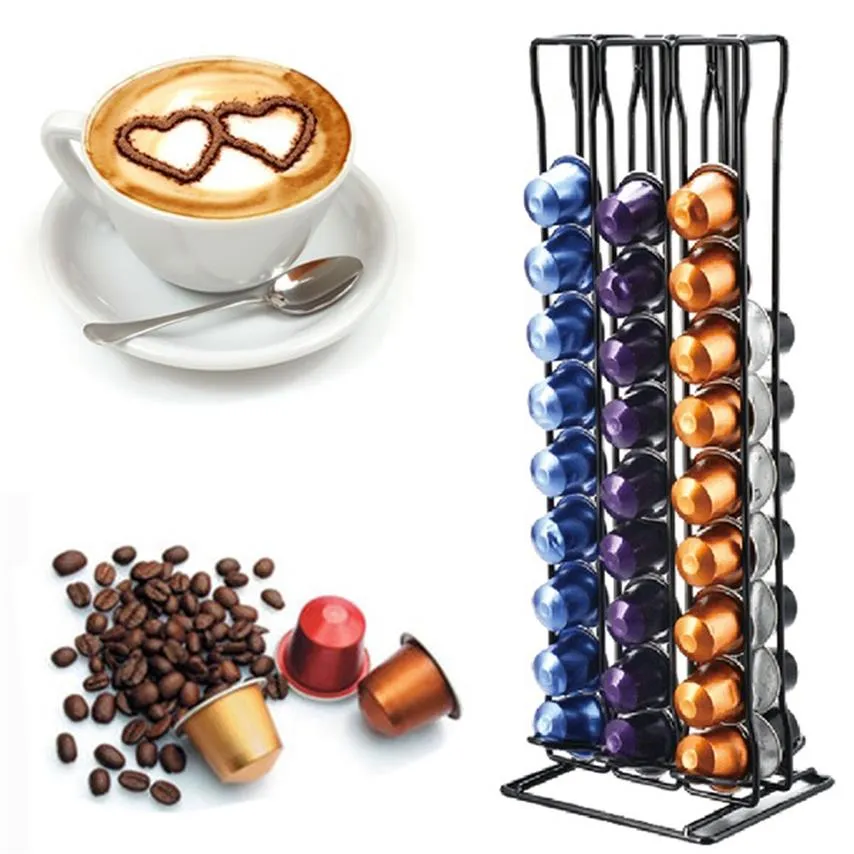 Comprar Soporte de torre para cápsulas de café, soporte para cápsulas de  almacenamiento de 42 cápsulas Nespresso