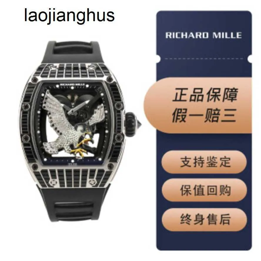 Richardmill Watches Automatic Mechanical Milles Watch RichardMill Rm5702 Eagle Spreading Wings Tuo Flywheel Limited Edition Mens Leisure Sports Mechanical Wris