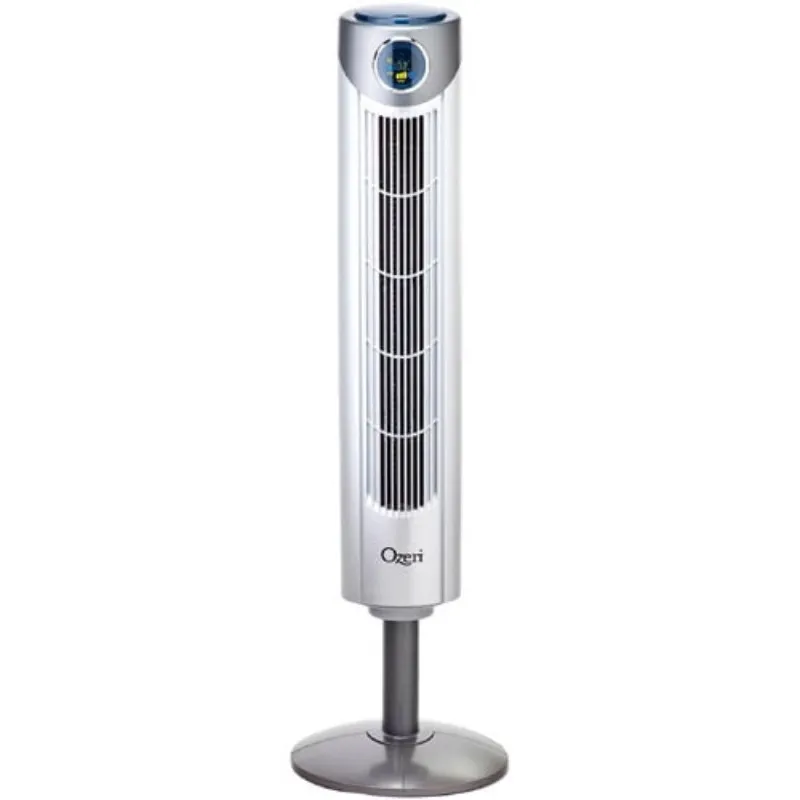 Ozeri Ultra 42 Wind Adjustable Oscillating Noise Reduction Technology Tower Fan