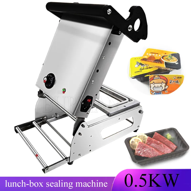 Manual Sealing Equipment Machine Plastic Sandwich Tray Heat Takeaway Box Hand Pressure