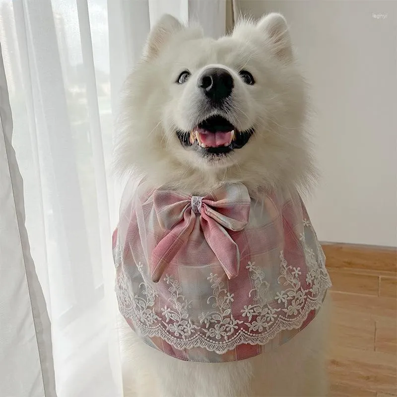 Dog Apparel Samoyed Medium And Large Bandana Slobber Scarf Bib