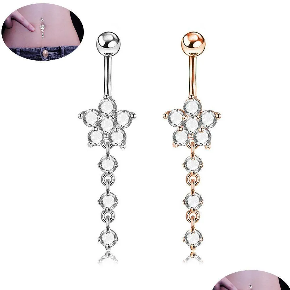 Amazon.com: NICEIGHT 2PCS 14G Surgical Steel Belly Button Rings for Women  Girls Round CZ Navel Ring Long Belly Rings Belly Piercing Jewelry BL 10MM :  Clothing, Shoes & Jewelry