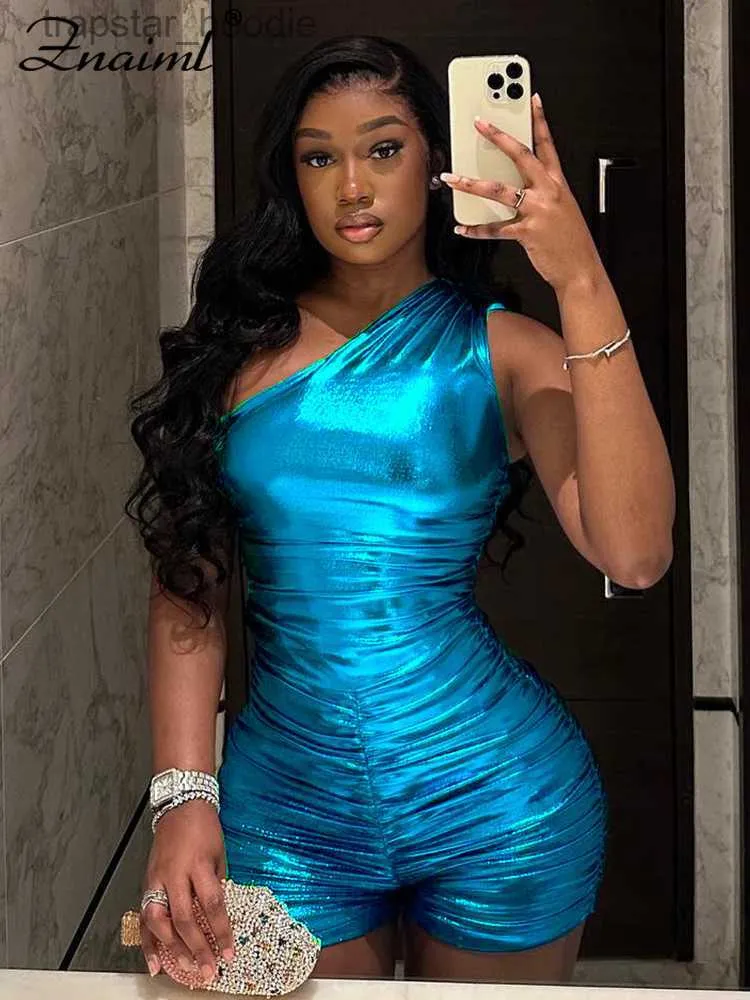 Womens Jumpsuits Rompers Znaiml Sexy Ruched Bodycon Party Night