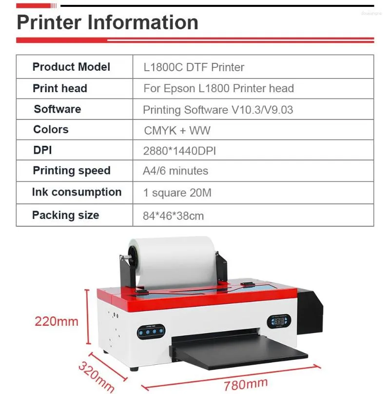  Impresora A3 DTF L1800 Impresora de transferencia de
